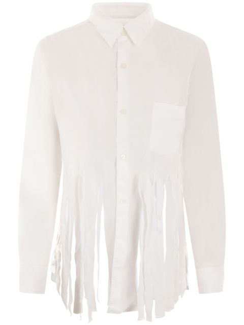 Comme Des Garcons Comme Des Garcons fringed long-sleeve shirt Women