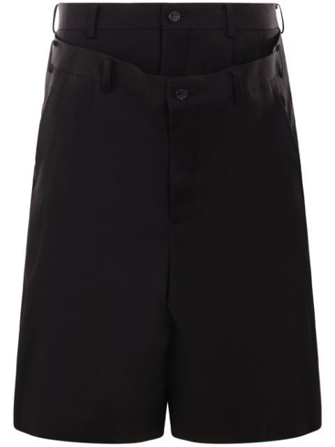 Comme des Garçons Homme Plus layered tailored shorts