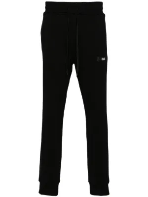 Versace Jeans Couture logo-embroidered Cotton Track Pants | Black