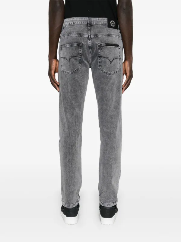Versace Jeans Couture low-rise Skinny Jeans | Grey | FARFETCH