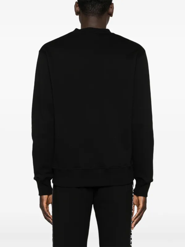 【関税&送料込】Versace Black Cotton Sweatshirt Versace MEDUSA EMBROIDERY UNISEX - Sweatshirt - nero/black