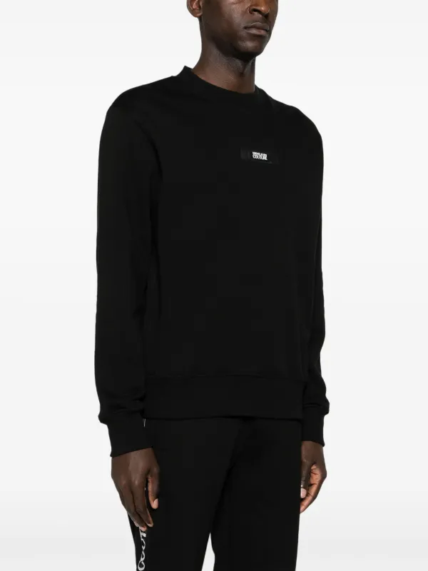 スウェット・トレーナー VERSACE JEANS Black Cotton Sweatshirt 20936043_51261188_1000.jpg