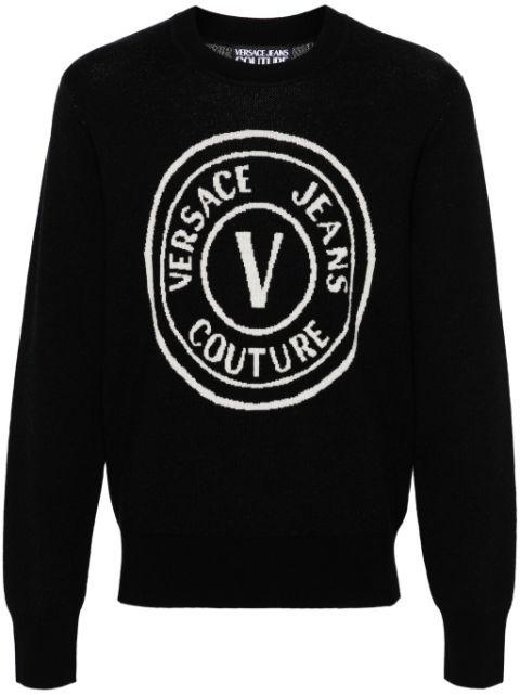 Versace Jeans Couture V-Emblem wool jumper Men