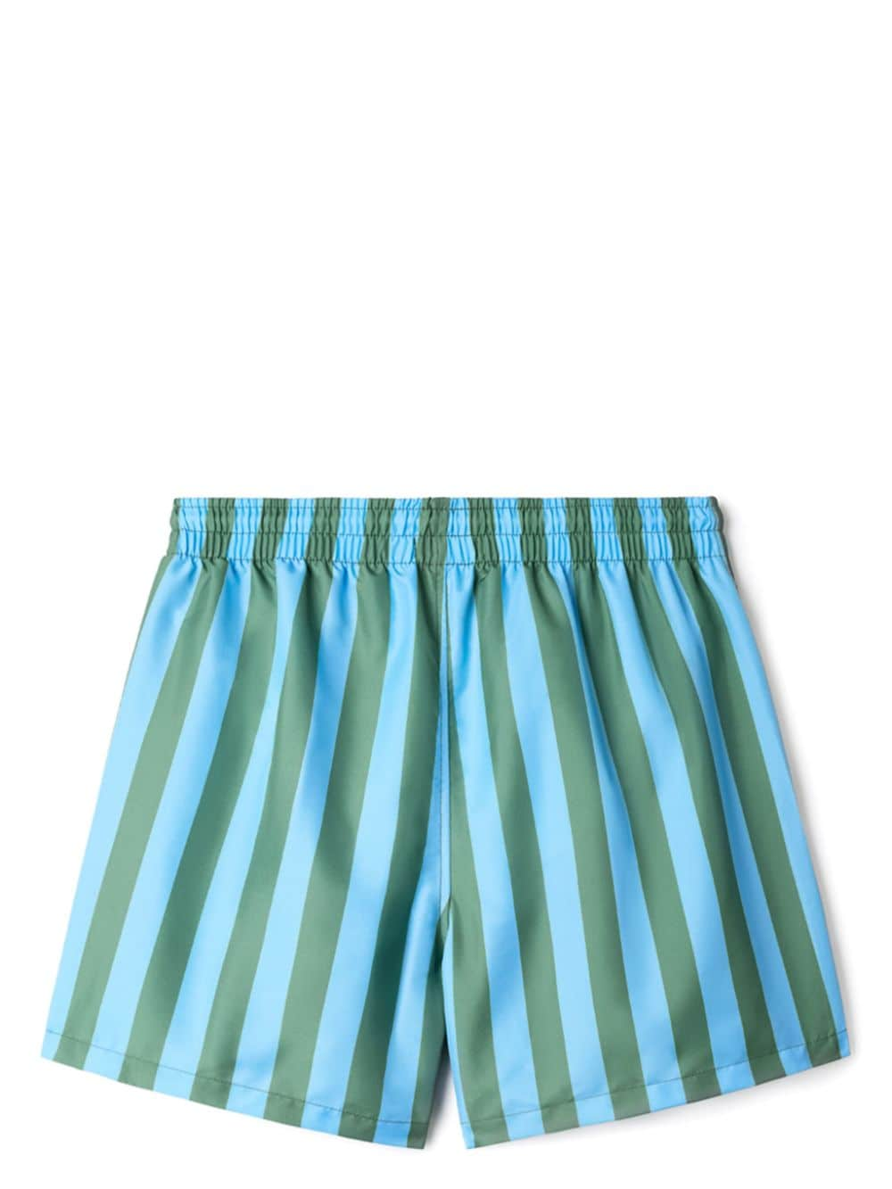 Shop Sunnei Striped Swim Shorts In Blue