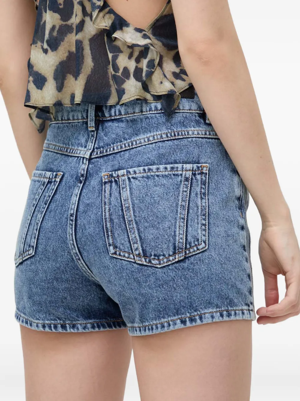 Iro Sarahi Denim Shorts In Blue