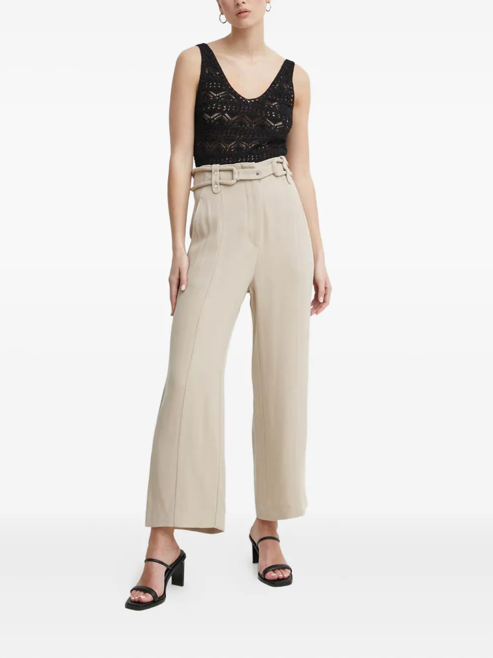Iro Vimiel Belted Trousers In Neutral