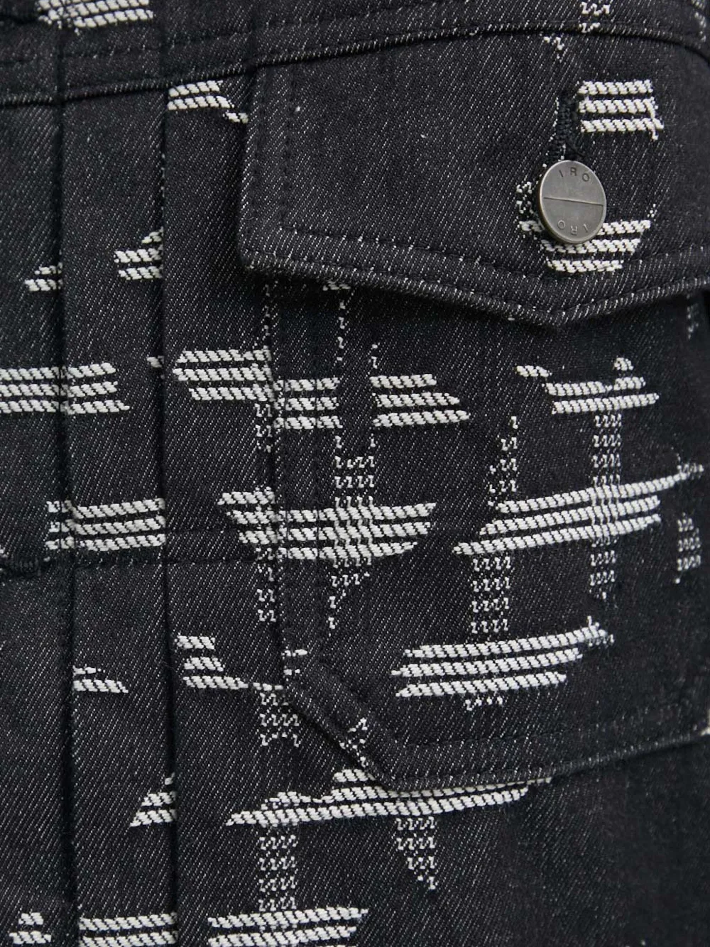 IRO Yanis shirtjack met patroon Zwart