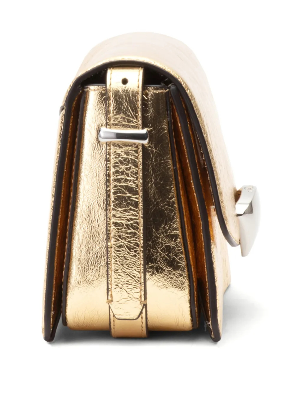 3.1 Phillip Lim Id Metallic-finish Leather Shoulder Strap In Gold