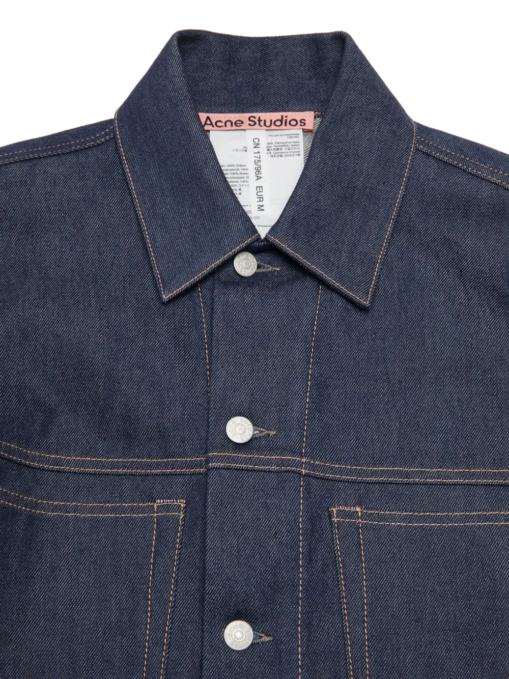 Acne Studios Cropped Denim Jacket | Blue | FARFETCH