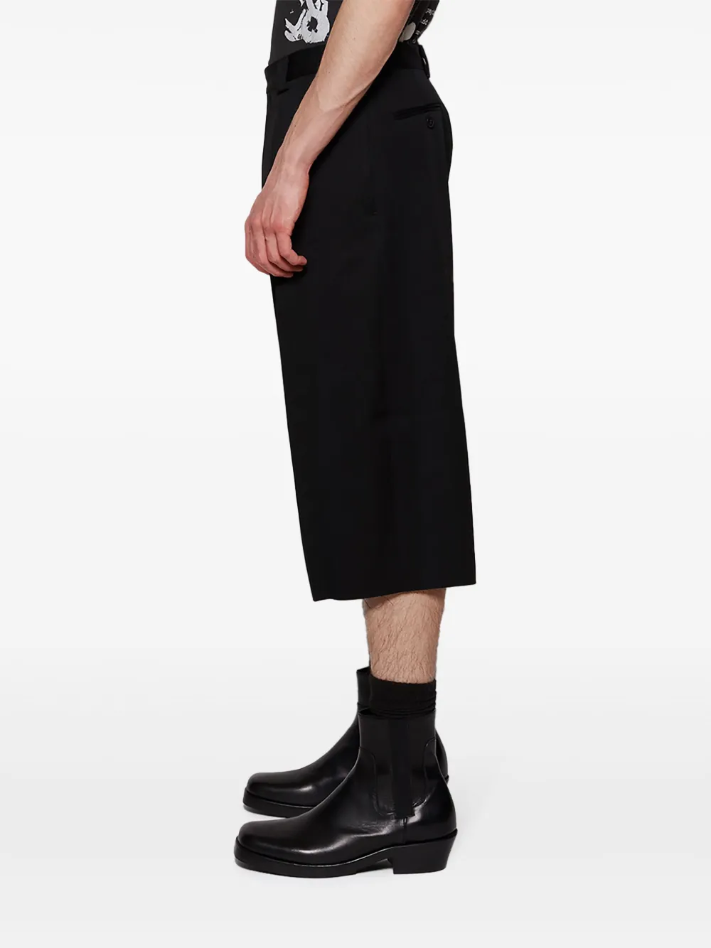 Enfants Riches Déprimés Shorts met afgesneden details Zwart