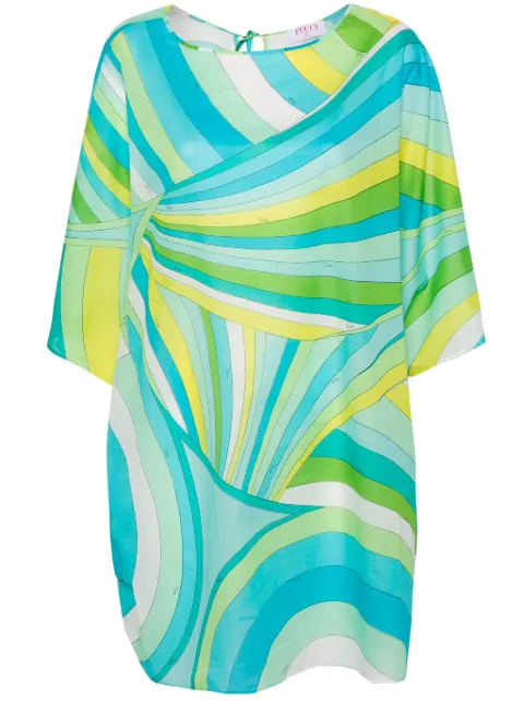 PUCCI vestido corto con estampado Iride