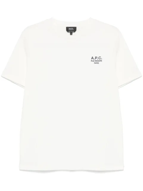 A.P.C. t-shirt en coton à logo brodé