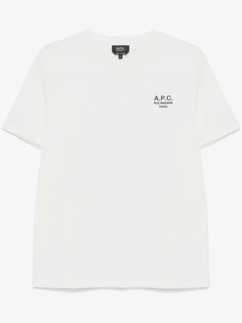 A.P.C. playera con logo bordado