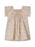 Bonpoint floral-print cotton dress - Blue