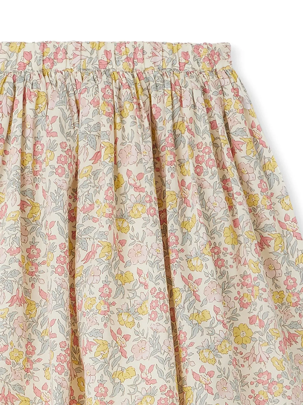 Bonpoint Jupe katoenen rok met bloemenprint Wit