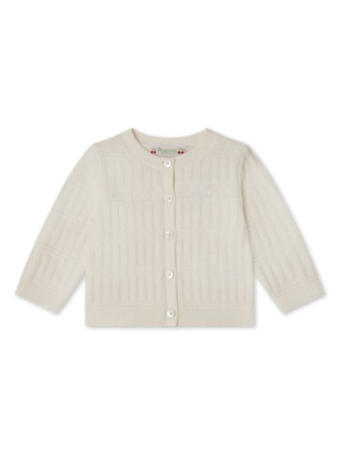 Bonpoint Giovina ribbed-knit cardigan