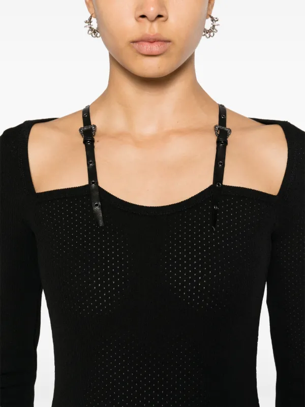 Versace Jeans Couture バロックバックル ドレス | ブラック Versace Jeans Couture バロックバックル ドレス | ブラック
