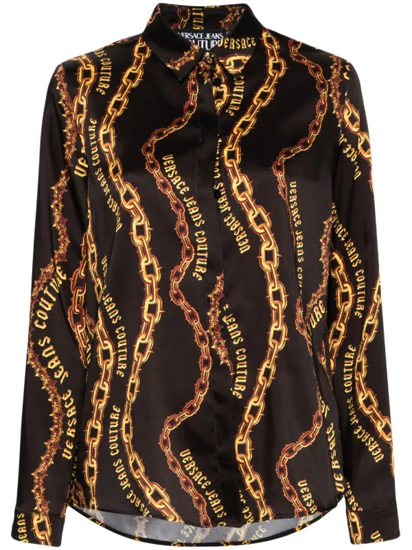 VERSACE JEANS COUTURE 売れ筋商品|||ベルサーチ シャツ トップス レディース Denim shirts Black 23833549_53895200_600.jpg