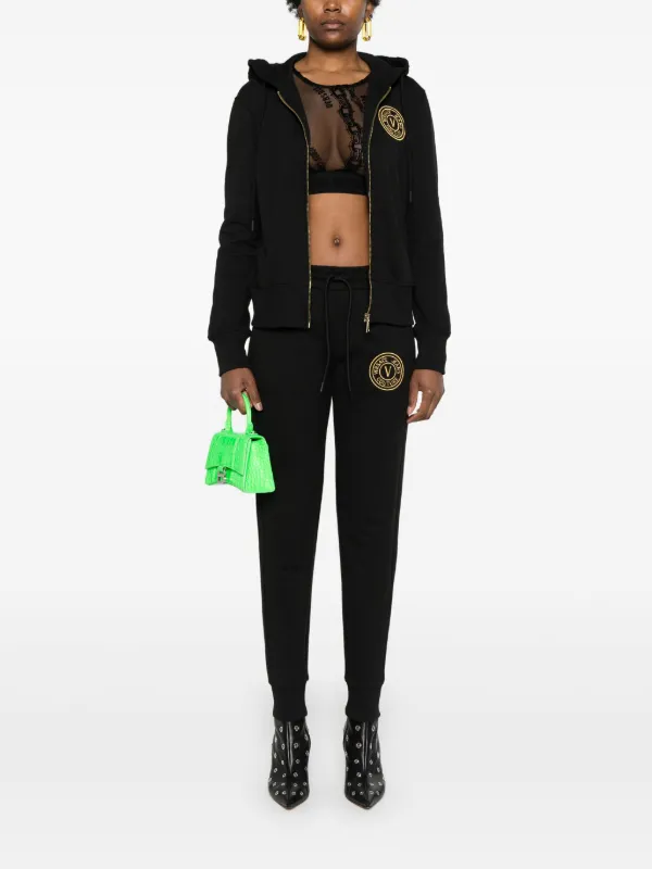 Versace Jeans Couture embroidered-logo Track Pants | Black