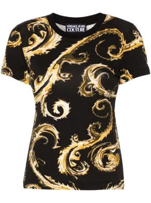Versace Jeans Couture all-over Print T-shirt | Black | FARFETCH