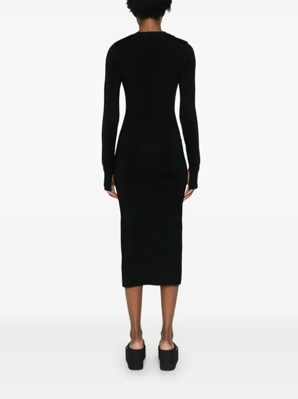 Versace Jeans Couture decorative-buttons Knitted Midi Dress