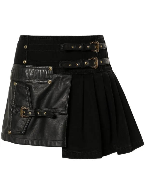 【versace】レザーミニスカート レザー ミニ スカート | VERSACE JP