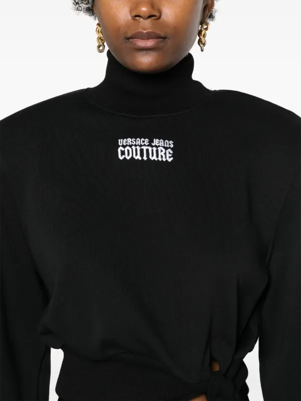 送料関税込み☆VERSACE ロゴ スウェット Versace Jeans Couture ロゴ スウェットシャツ | ブラック