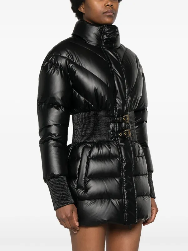 Versace Jeans Couture Jaqueta Matelassê Com Fivela Baroque | Preto