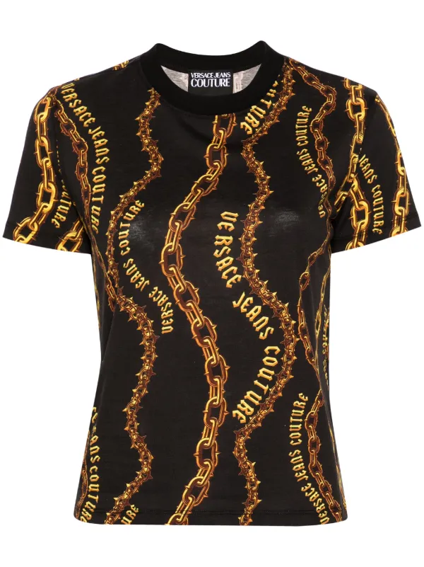 Versace Jeans Couture Chain Couture シャツ | ブラック | FARFETCH JP