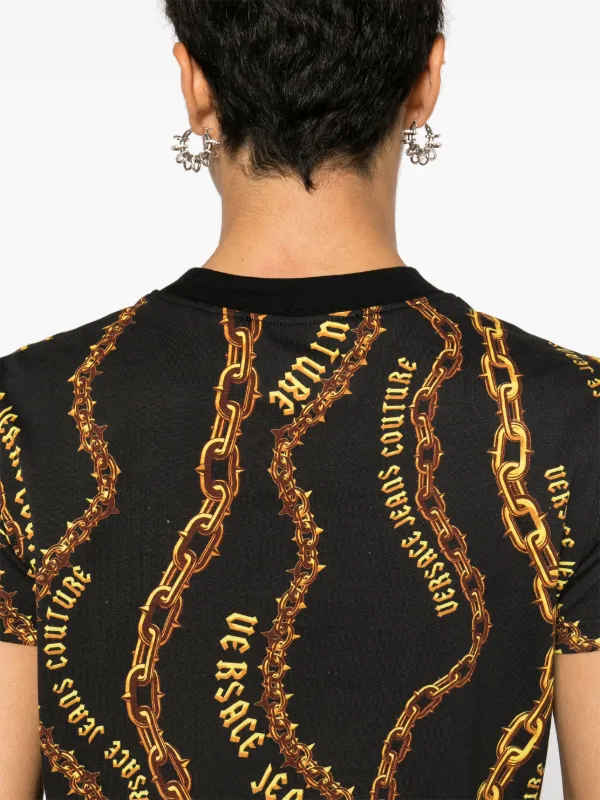 Versace Jeans Couture Chain Couture シャツ | ブラック | FARFETCH JP