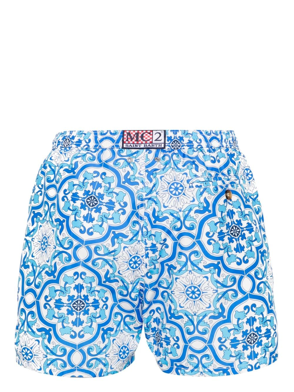 MC2 Saint Barth Lighting mid-rise swim shorts - Blauw