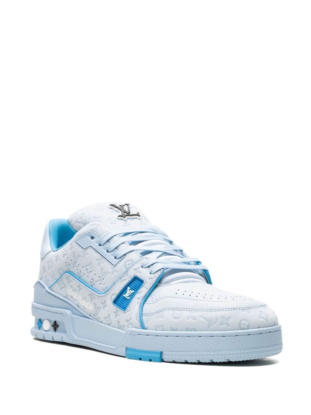 Pre-owned Louis Vuitton X Tyler The Creator Lv Trainer "blue" Sneakers