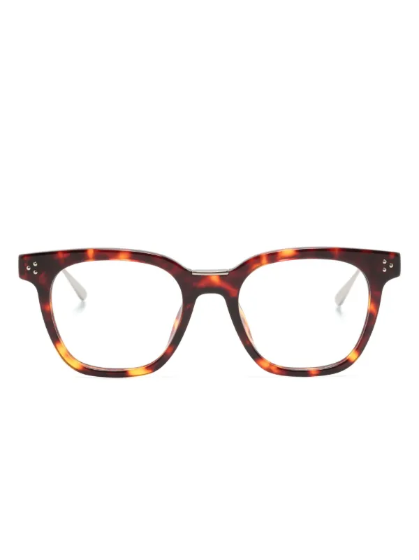 Linda Farrow Evans Square-frame Glasses in Brown