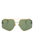 Linda Farrow Amar pilot-frame sunglasses - Gold