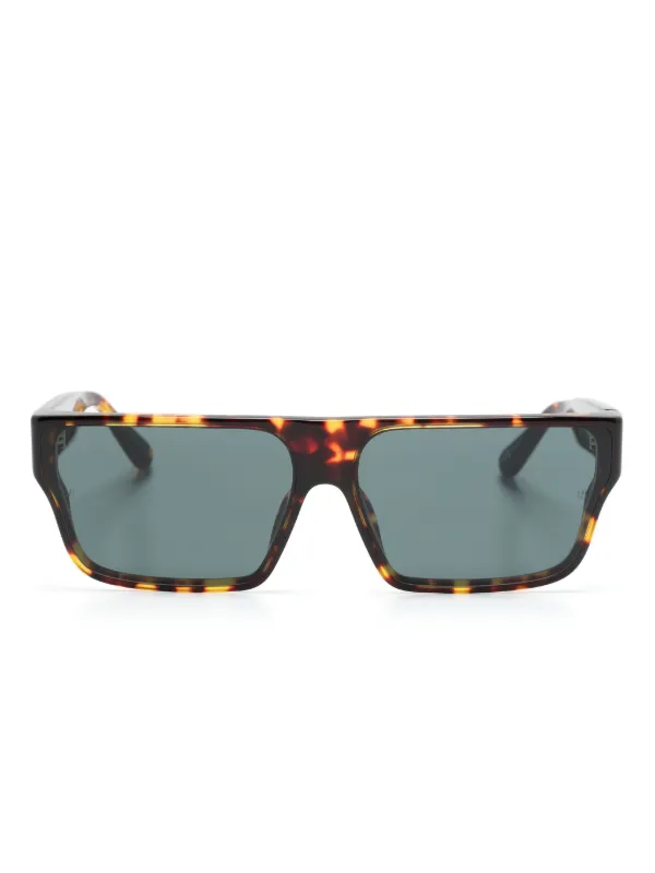 Linda Farrow Brady Geometric-frame Sunglasses in Brown