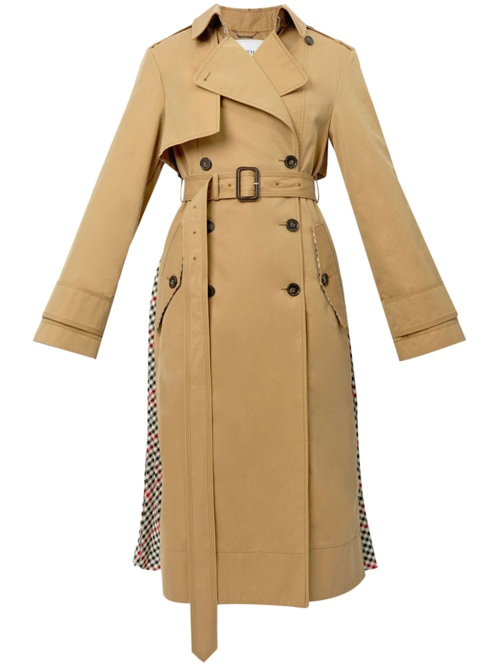 pleated trench coat