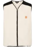 A.P.C. Nate colour-block fleece gilet - Neutrals