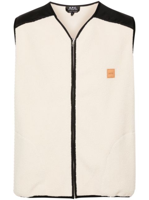 A.P.C. gilet Nate à design colour block