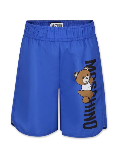 Moschino Kids shorts de playa con motivo Teddy Bear