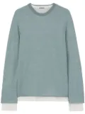 Jil Sander layered fine-knit jumper - Blue