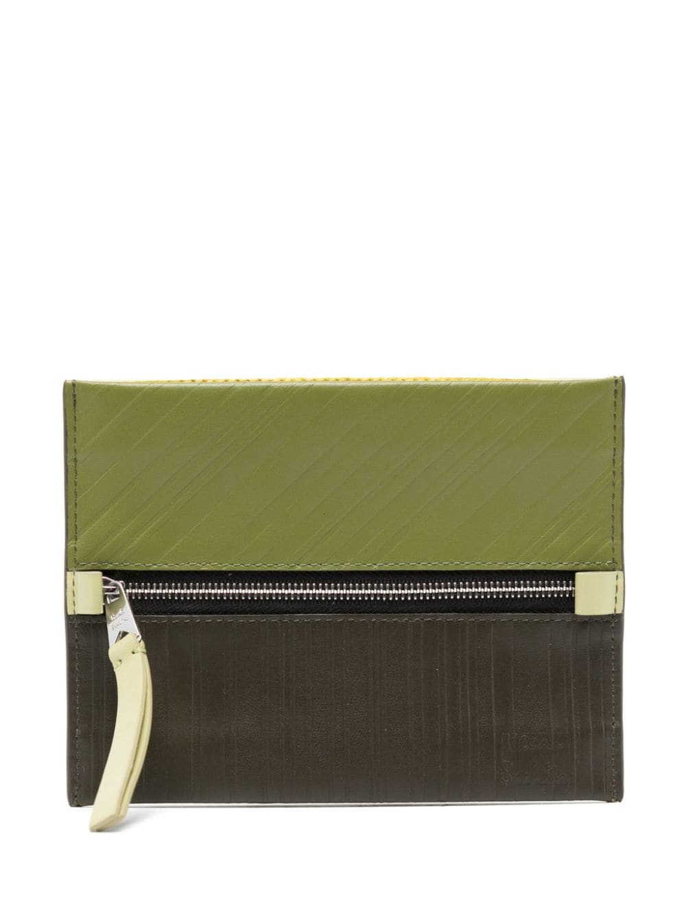 Paul Smith logo-embossed leather wallet - Verde
