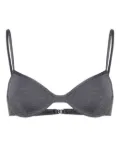 TOTEME mélange-effect bikini top - Grey