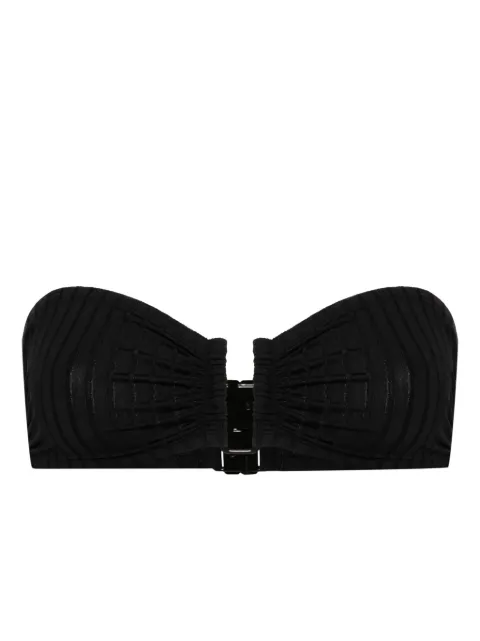 ERES ribbed bandeau bikini top