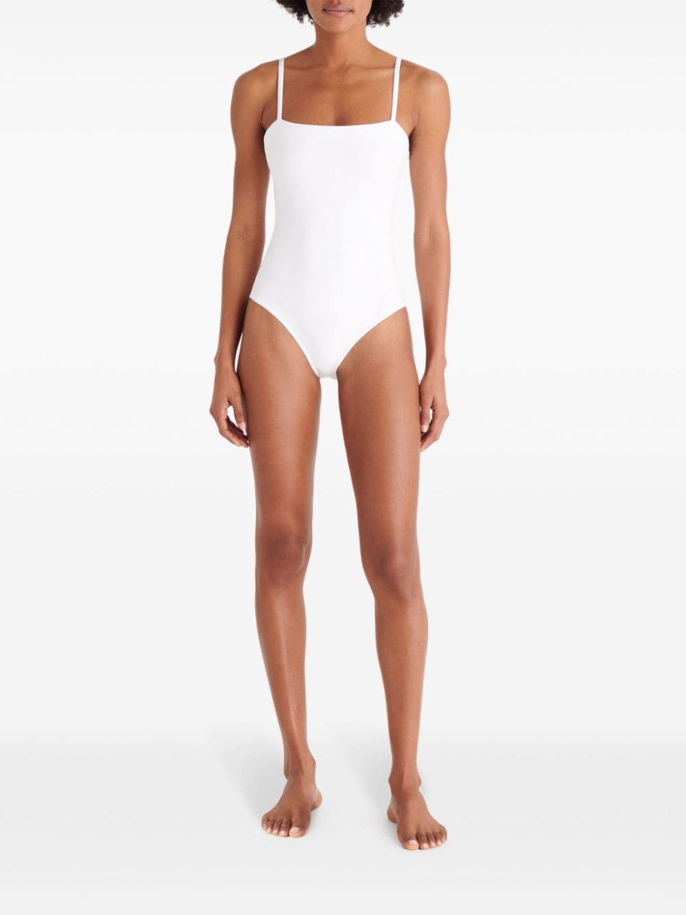 Shop Eres Aquarelle Swimsuit In White