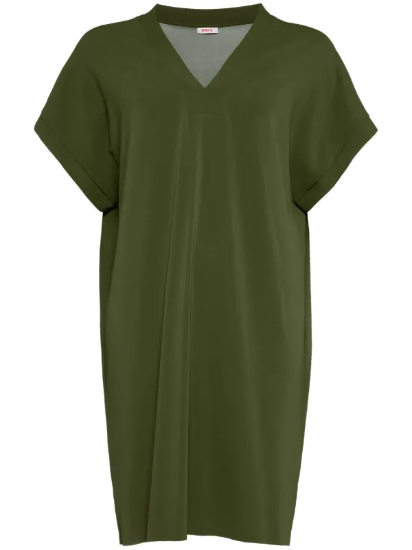 ERES Tali V-neck Tunic Dress Green FARFETCH MY