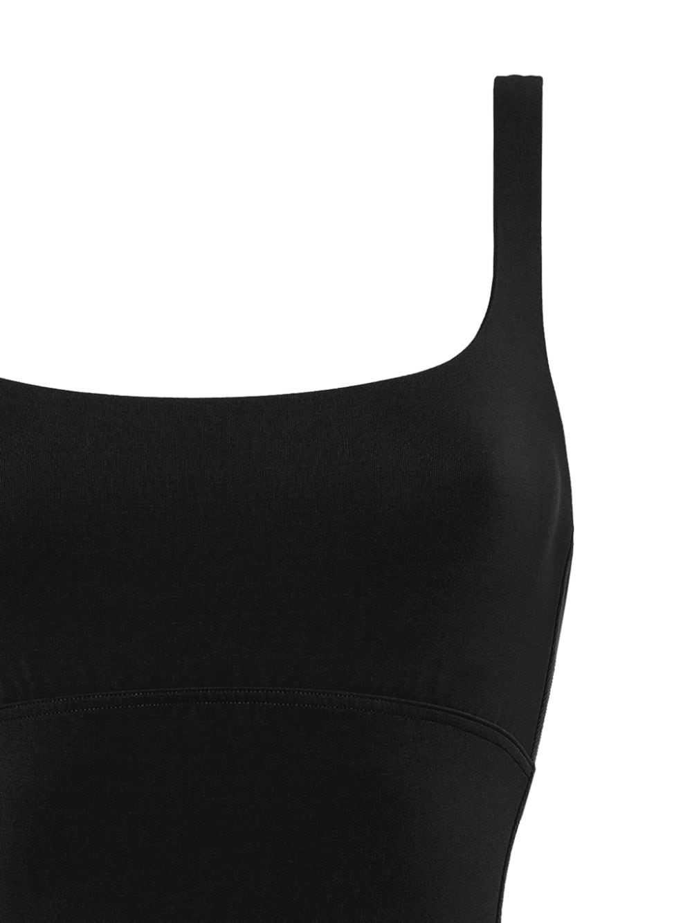 Shop Eres Arnaque Square-neck Swimsuit In Black