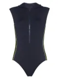 ERES Athlète zip-up swimsuit - Blue