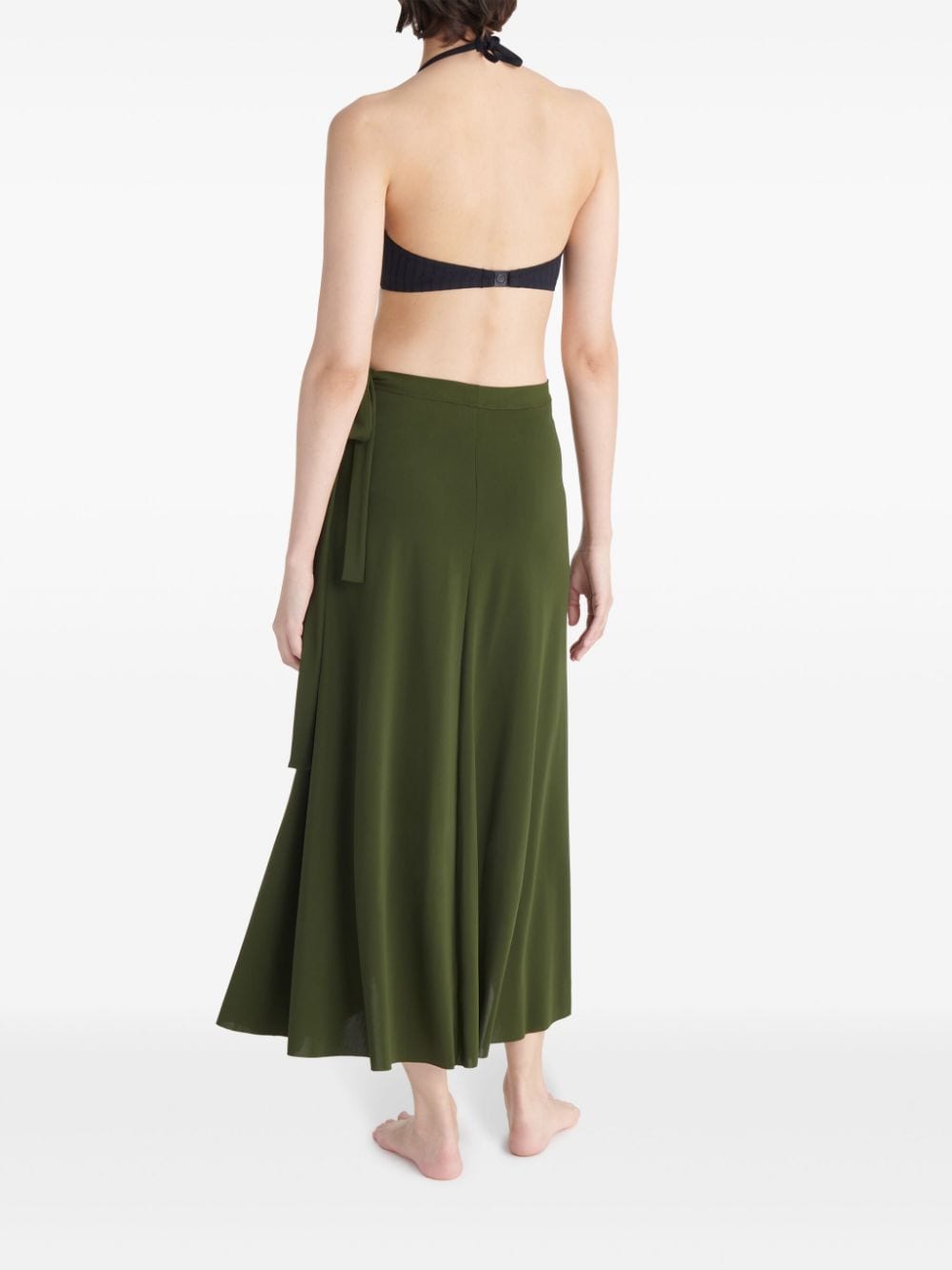 Shop Eres Julieta Wrap Midi Skirt In Green