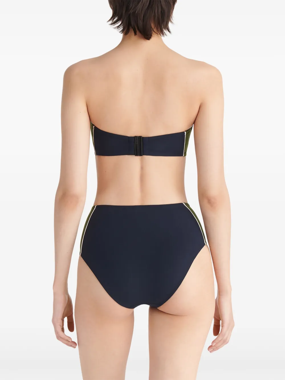 ERES Club Bandeau contrasterende bikinitop Blauw