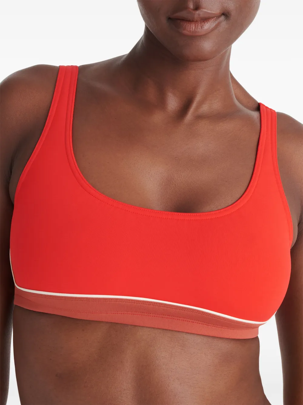 ERES Bikinitop met diepe ronde hals Rood